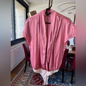 Paige satin and silk top